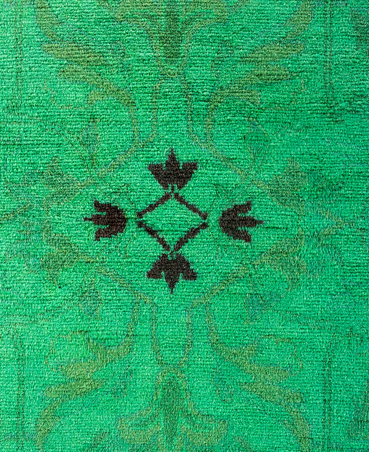 Adorn Hand Woven Rugs Fine Vibrance M1339 2'6"x10'2" Runner Area Rug In Green