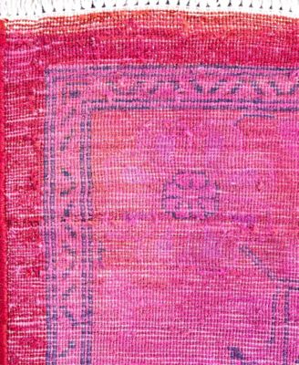 Adorn Hand Woven Rugs Fine Vibrance M1449 Rug Collection In Pink