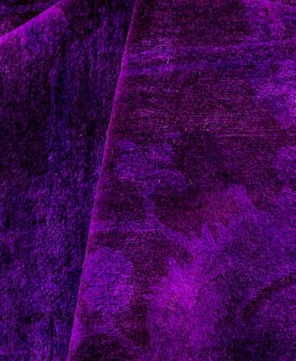 Adorn Hand Woven Rugs Fine Vibrance M1278 Rug Collection In Purple