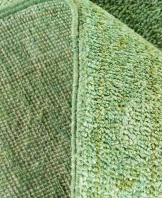 Adorn Hand Woven Rugs Fine Vibrance M1419 Rug Collection In Green