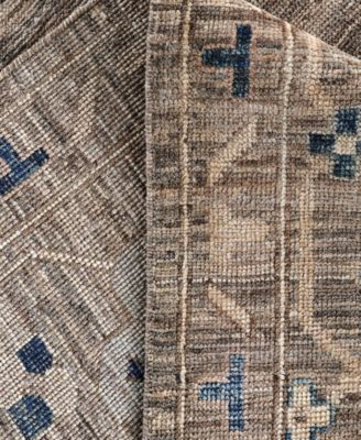 Adorn Hand Woven Rugs Colorful Oushak M0103 34 Rug Collection In Brown