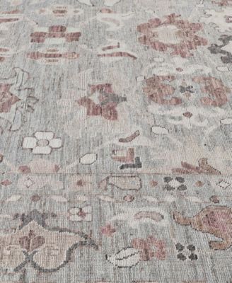 Adorn Hand Woven Rugs Colorful Oushak M0103 43 Rug Collection In Gray