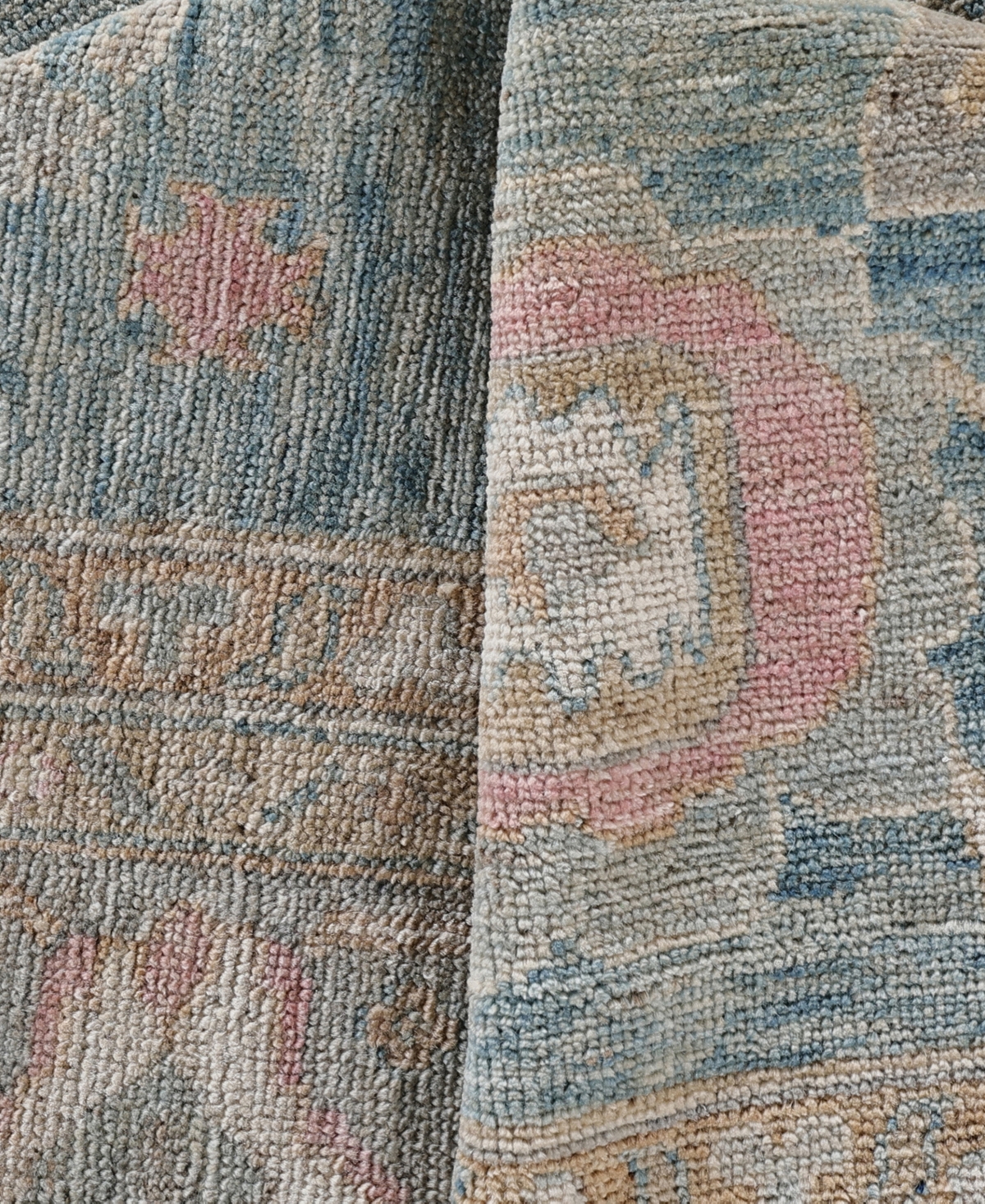 Adorn Hand Woven Rugs Colorful Oushak M0103-48 8'1"x10'1" Area Rug In Blue