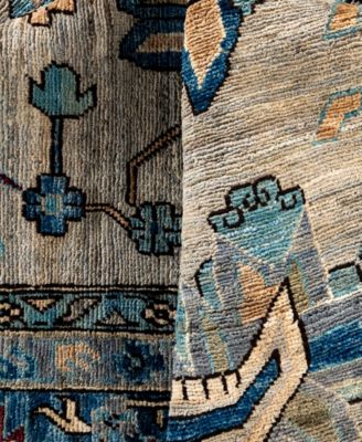 Adorn Hand Woven Rugs Serapi M0103 58 Rug Collection In Gray