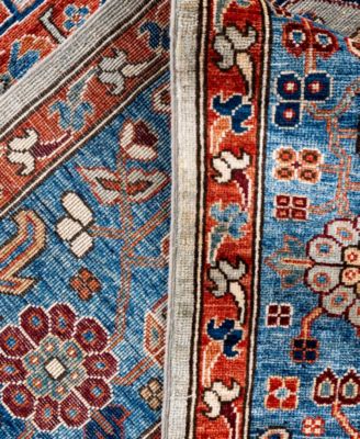 Adorn Hand Woven Rugs Serapi M0103 95 Rug Collection In Gray