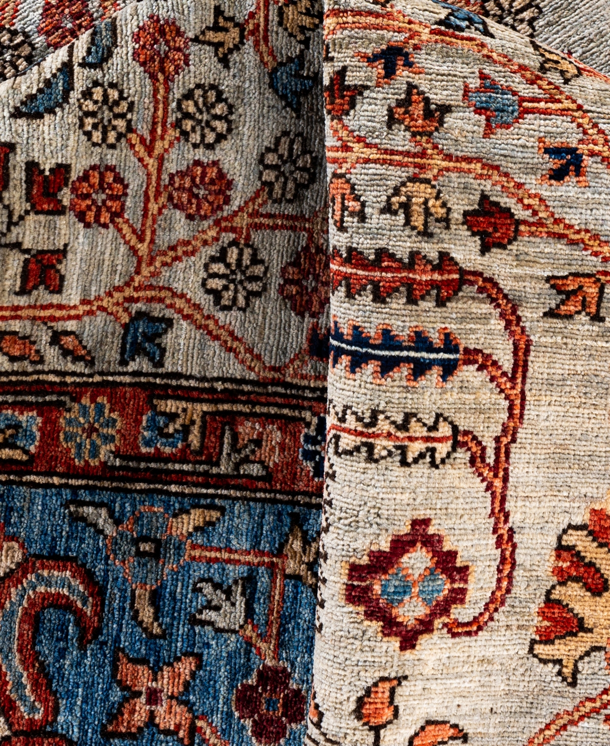 Adorn Hand Woven Rugs Serapi M0103-105 9'2"x11'11" Area Rug In Gray