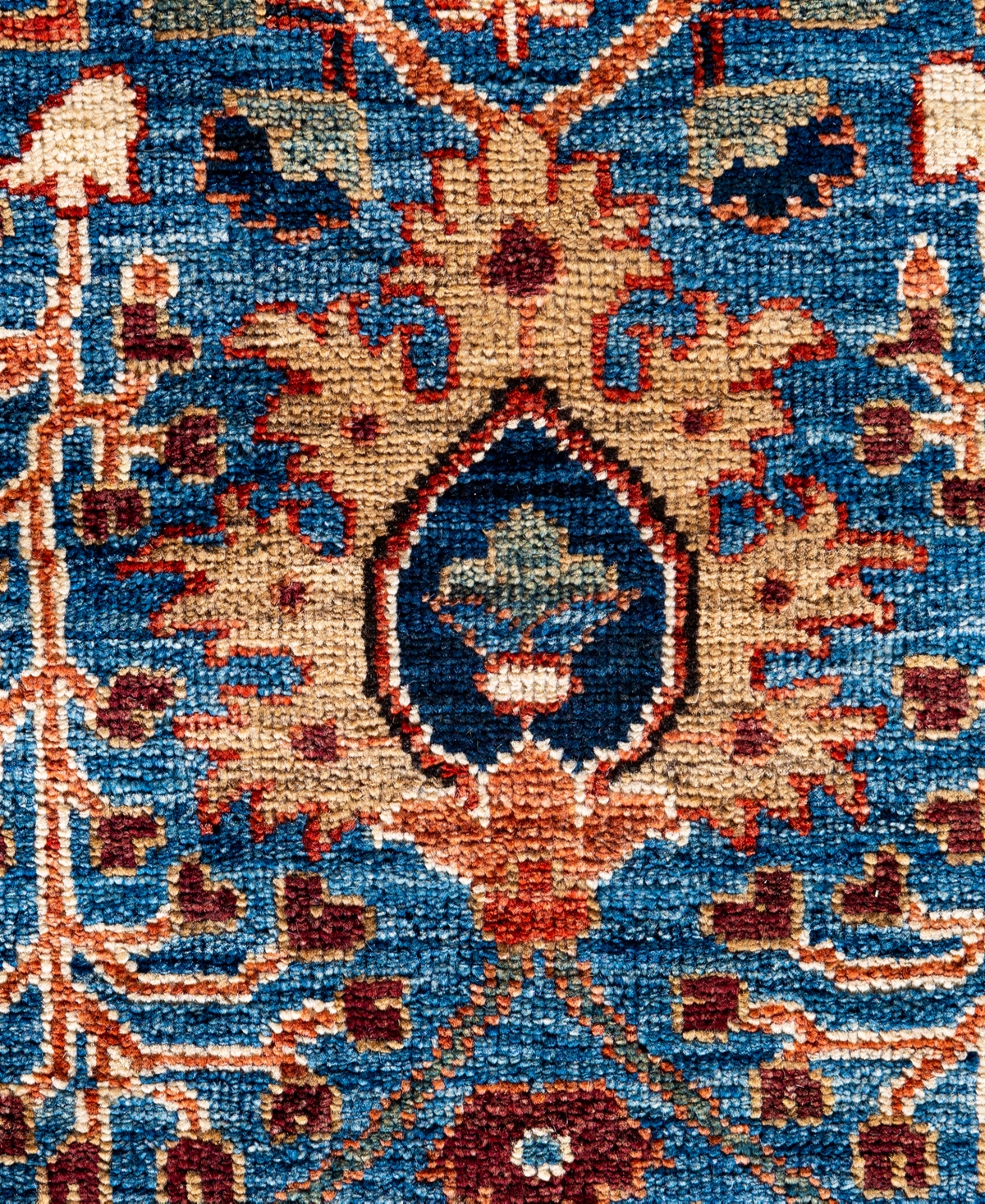 Adorn Hand Woven Rugs Serapi M0103-109 8'10"x11'11" Area Rug In Blue