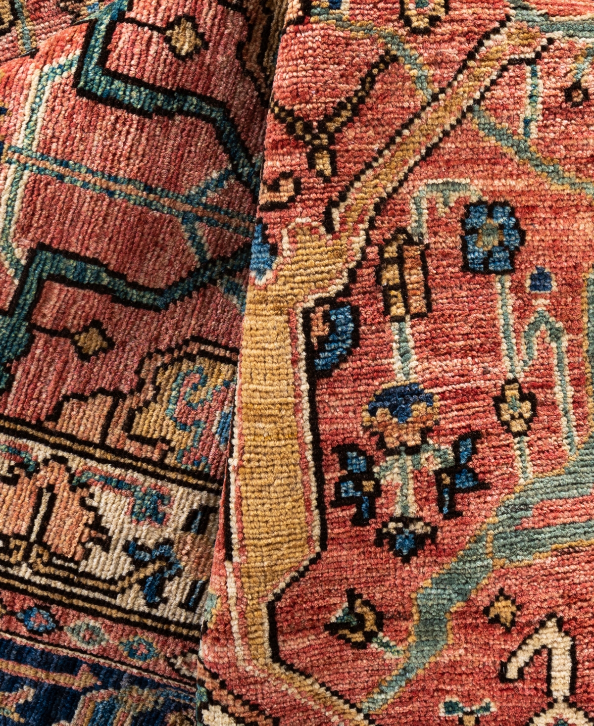 Adorn Hand Woven Rugs Serapi M0103-110 9'1"x11'11" Area Rug In Pink