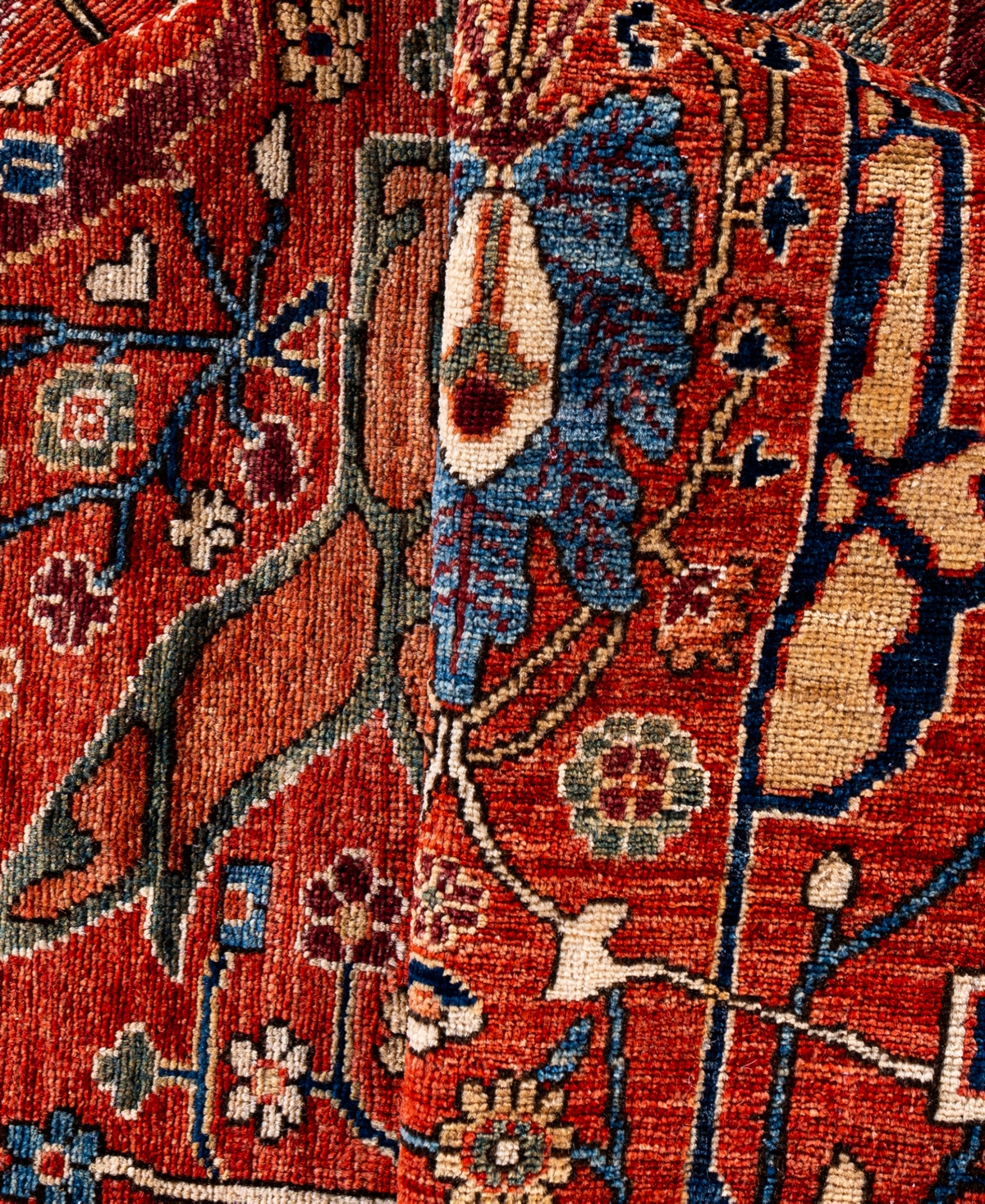 Adorn Hand Woven Rugs Serapi M0103-115 8'11"x11'9" Area Rug In Red