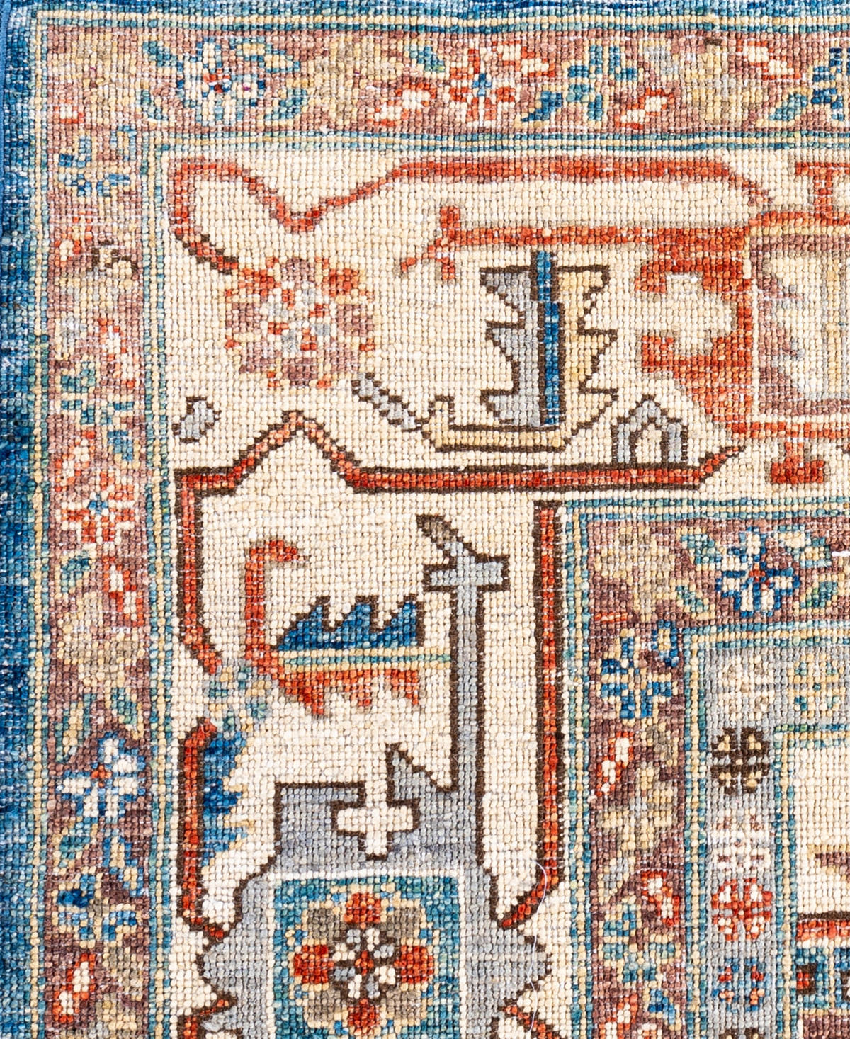 Adorn Hand Woven Rugs Serapi M0103-147 9'1"x11'9" Area Rug In Blue