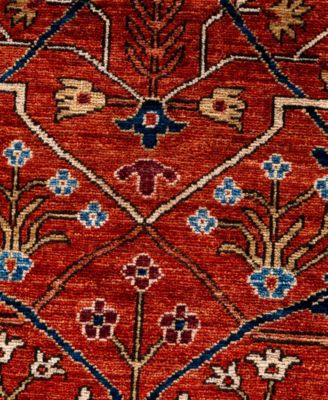 Adorn Hand Woven Rugs Serapi M0103 149 Rug Collection In Red