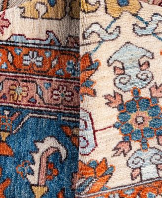 Adorn Hand Woven Rugs Serapi M0103 150 Rug Collection In White