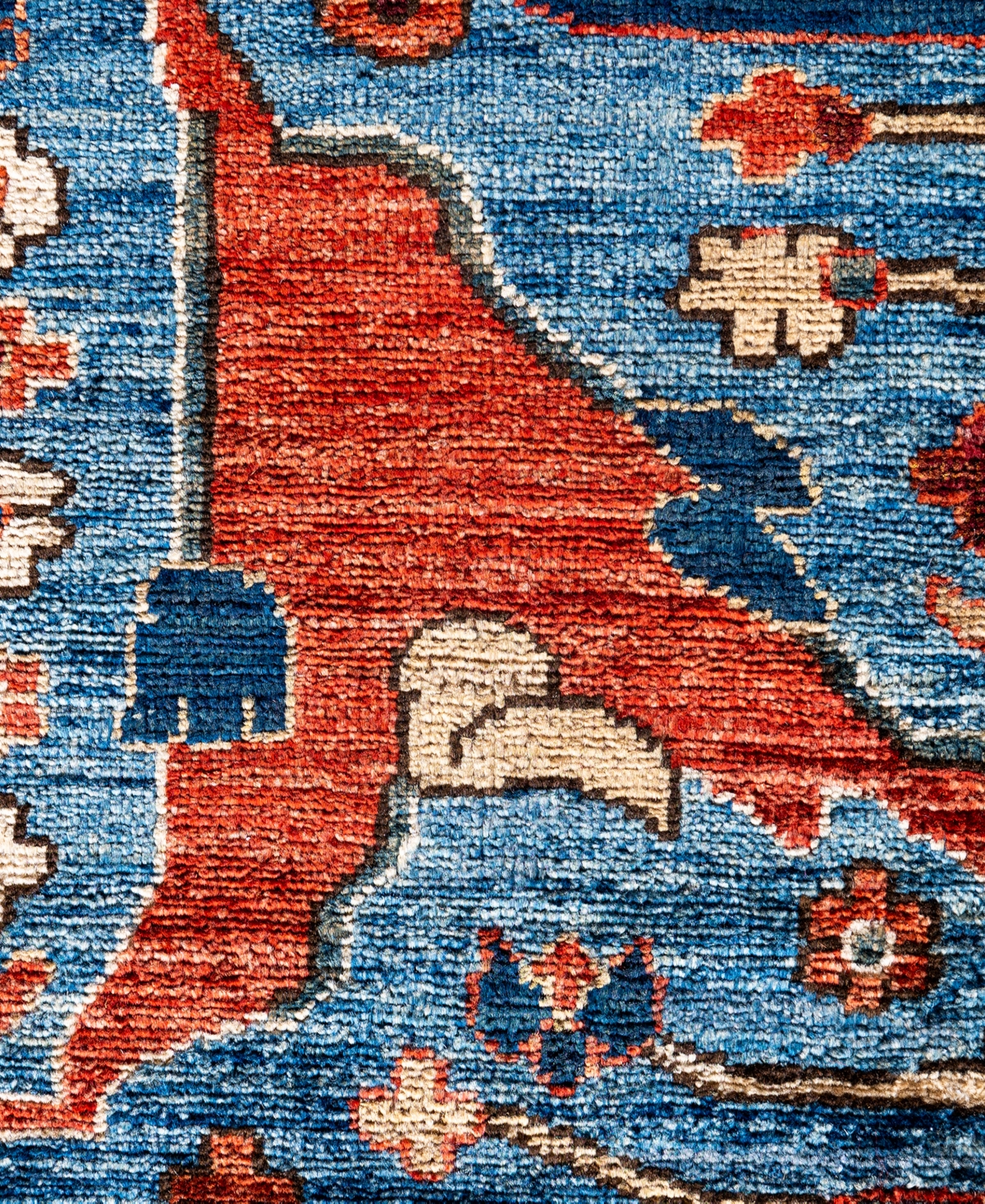 Adorn Hand Woven Rugs Serapi M0103-159 8'11"x12'1" Area Rug In Blue