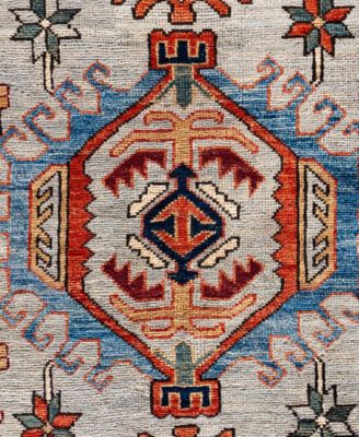 Adorn Hand Woven Rugs Serapi M0103 164 Rug Collection In Gray
