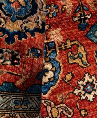 Adorn Hand Woven Rugs Serapi M0103 165 Rug Collection In Red