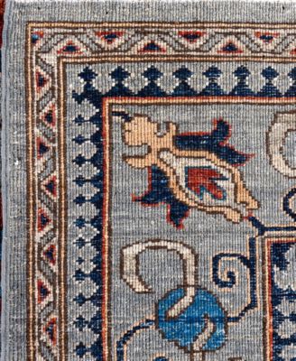 Adorn Hand Woven Rugs Serapi M0103 167 Rug Collection In Gray