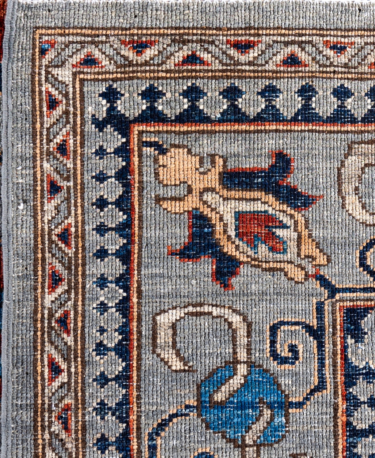 Adorn Hand Woven Rugs Serapi M0103-167 9'x11'7" Area Rug In Gray