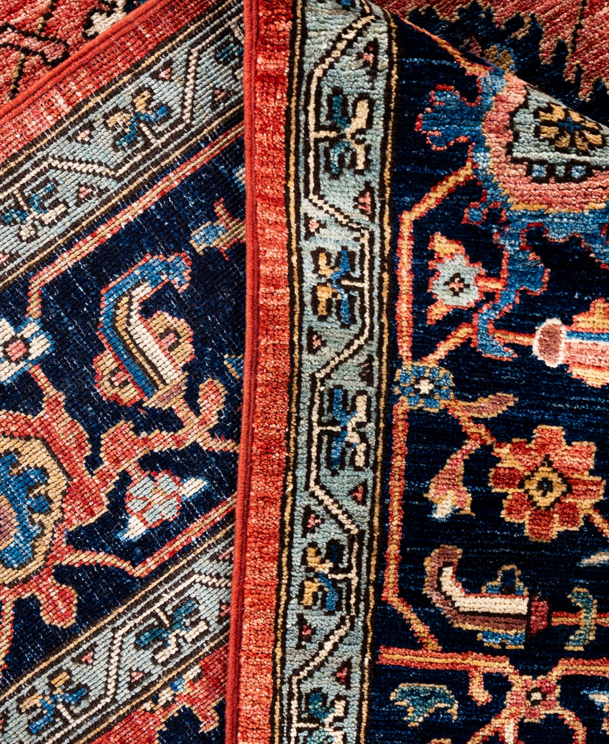 Adorn Hand Woven Rugs Serapi M0103-192 8'2"x9'10" Area Rug In Red
