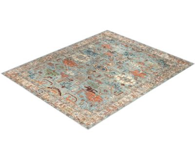 Adorn Hand Woven Rugs Serapi M0103 200 Rug Collection In Green