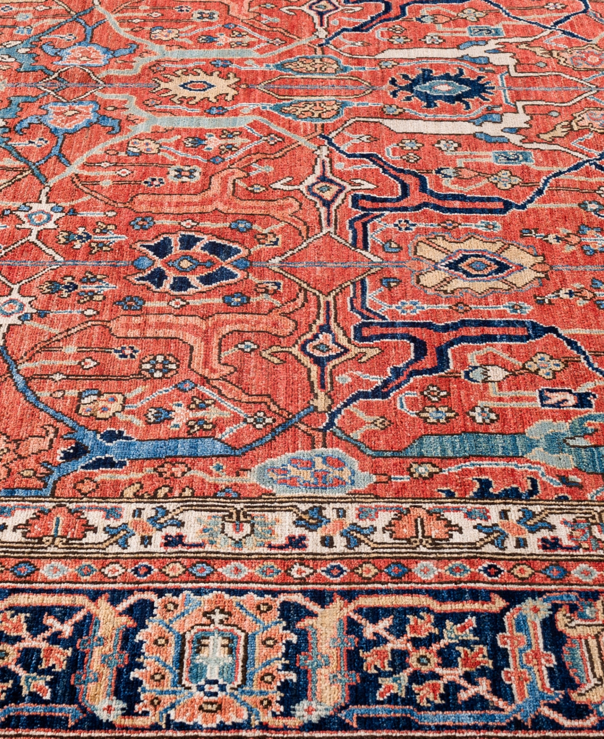 Adorn Hand Woven Rugs Serapi M0103-204 8'3"x10' Area Rug In Red