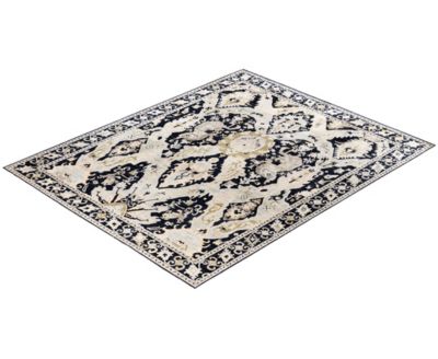 Adorn Hand Woven Rugs Serapi M0103 205 Rug Collection In Black