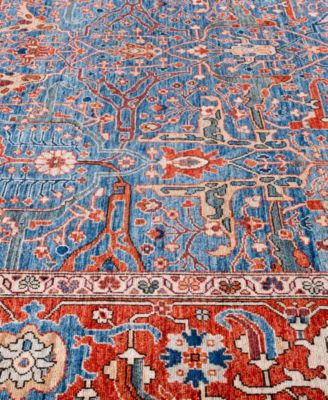 Adorn Hand Woven Rugs Serapi M0103 209 Rug Collection In Blue