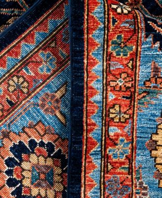 Adorn Hand Woven Rugs Serapi M0103 217 Rug Collection In Blue