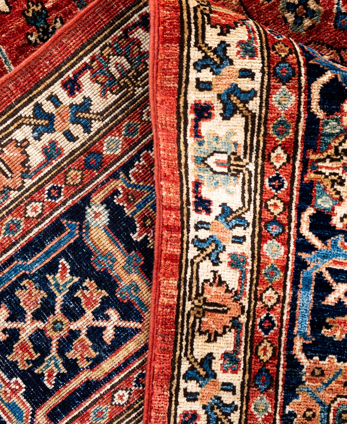 Adorn Hand Woven Rugs Serapi M0103-222 7'10"x9'10" Area Rug In Red