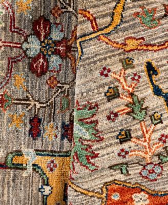 Adorn Hand Woven Rugs Serapi M0103 230 Rug Collection In Brown