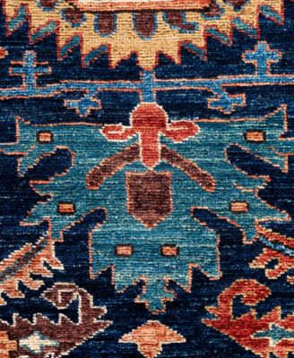 Adorn Hand Woven Rugs Serapi M0103 243 Rug Collection In Blue