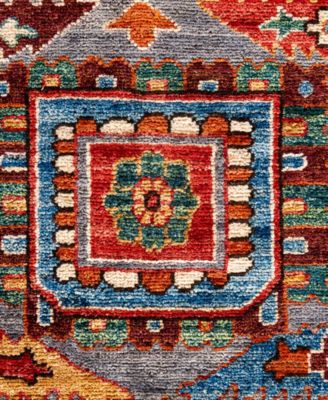 Adorn Hand Woven Rugs Serapi M0103 248 Rug Collection In Gray