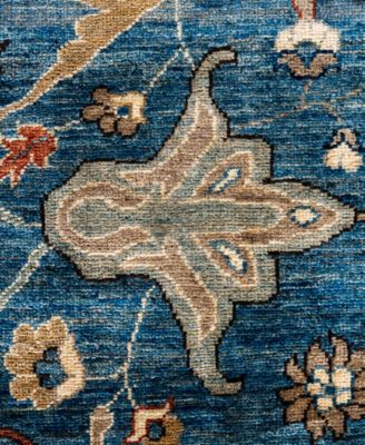 Adorn Hand Woven Rugs Serapi M0103 288 Rug Collection In Blue