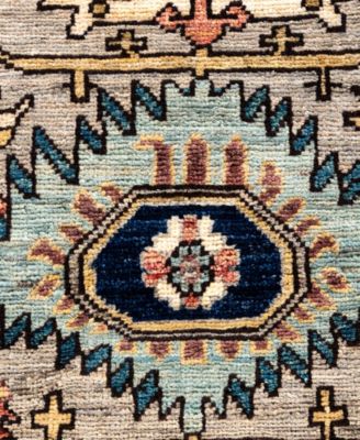 Adorn Hand Woven Rugs Serapi M0103 298 Rug Collection In Gray
