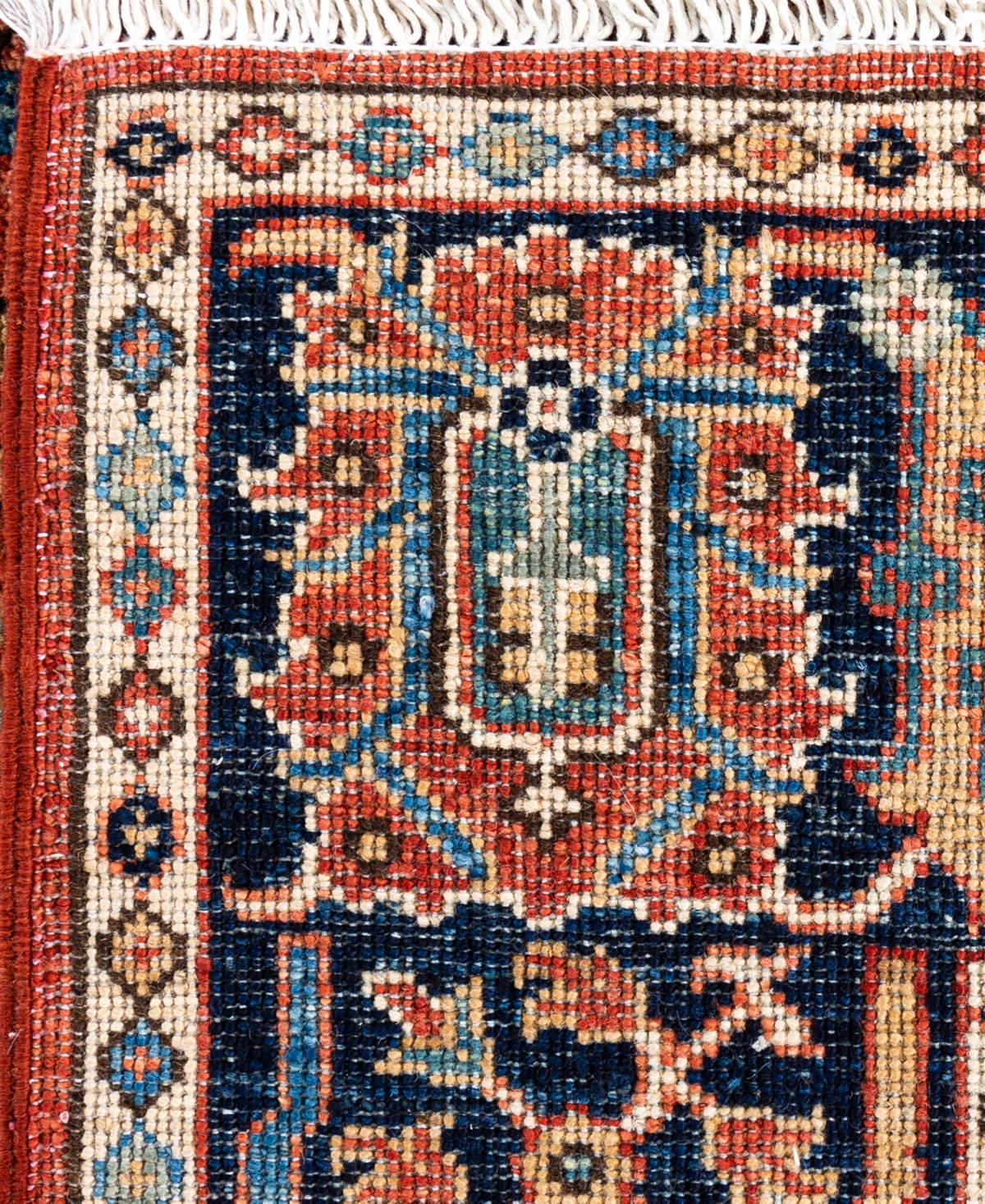Adorn Hand Woven Rugs Serapi M0103-316 4'2"x5'11" Area Rug In Red