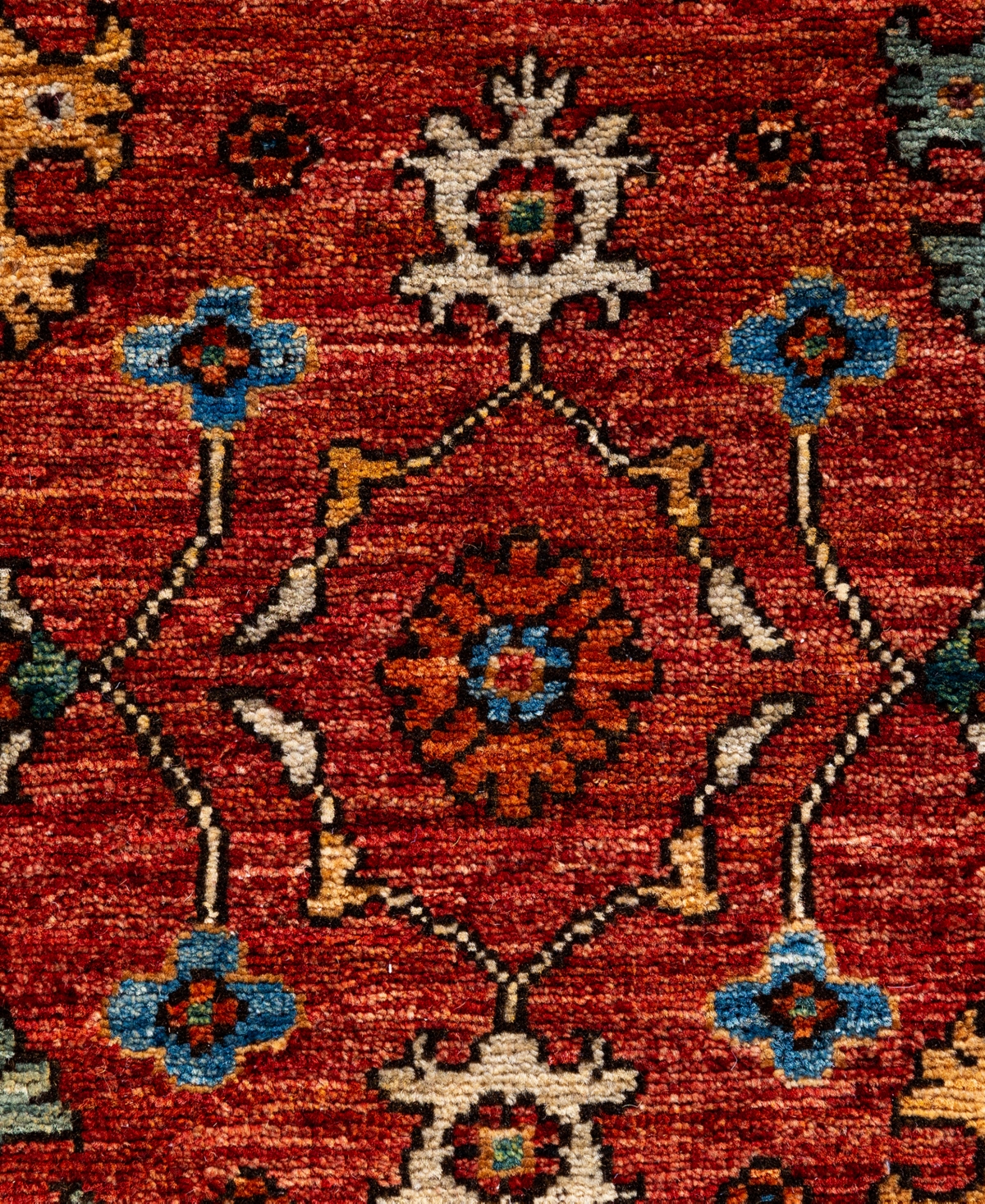Adorn Hand Woven Rugs Serapi M0103-318 4'3"x5'11" Area Rug In Red