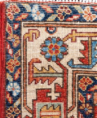Adorn Hand Woven Rugs Serapi M0103 321 Rug Collection In Red
