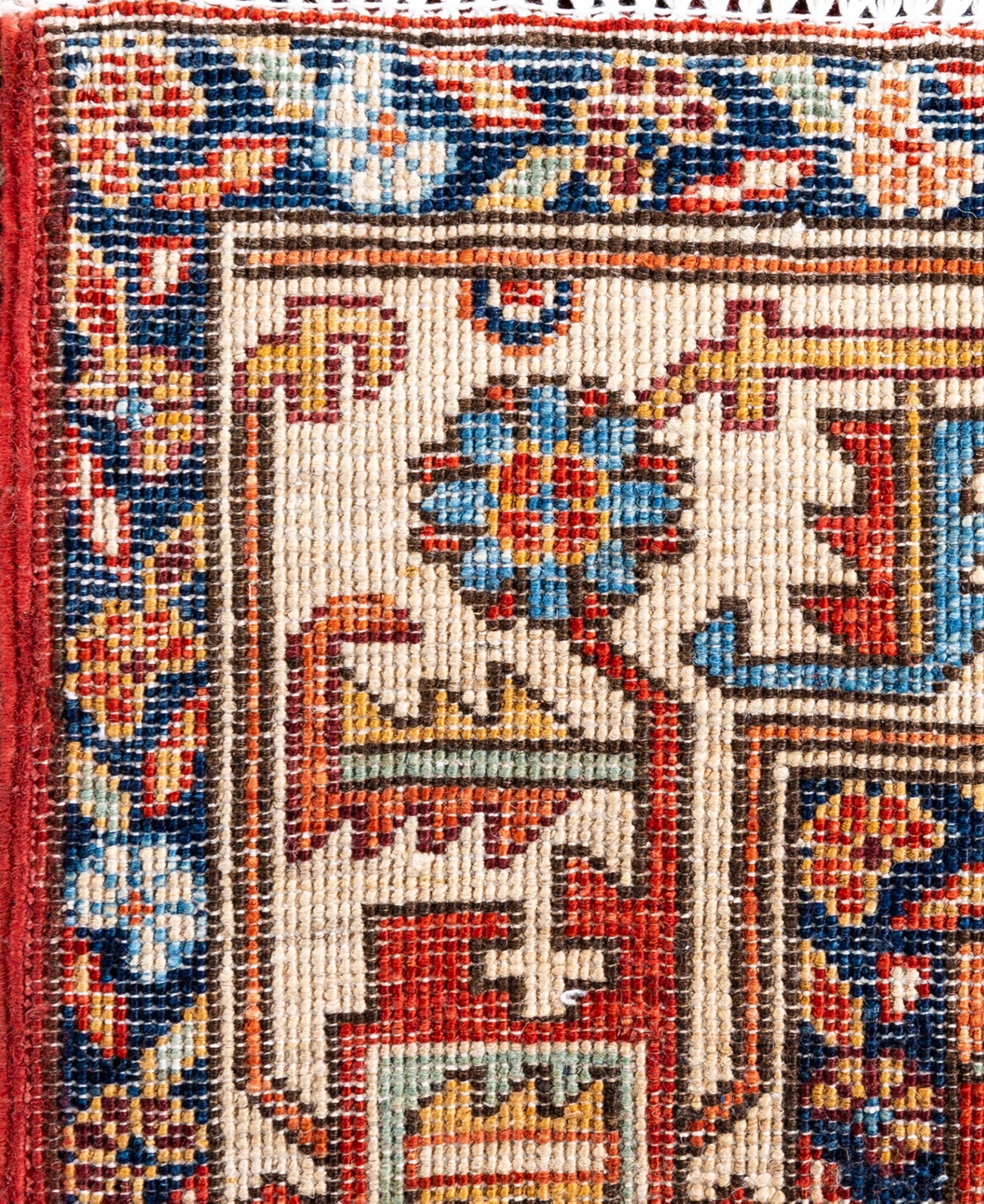 Adorn Hand Woven Rugs Serapi M0103-321 4'1"x6' Area Rug In Red