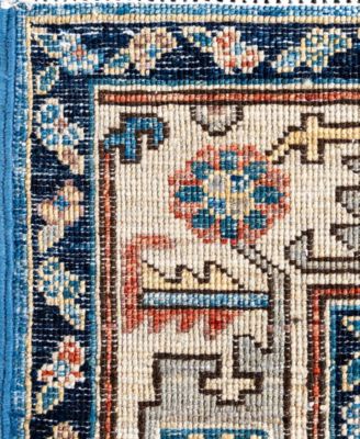 Adorn Hand Woven Rugs Serapi M0103 326 Rug Collection In Blue