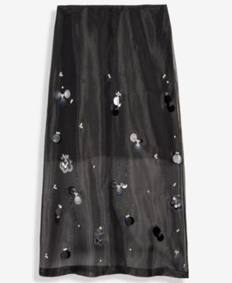 Women's Embellished Organza Midi Skirt, Macy's Exclusive