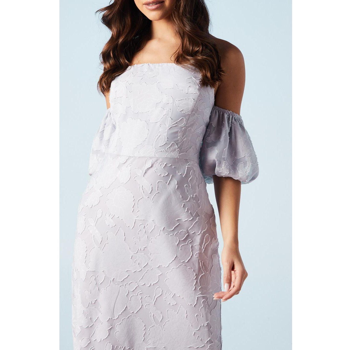 Женское платье Oasis Puff Sleeve Bridesmaids Midi, цвет: Сиреневый — фото 6