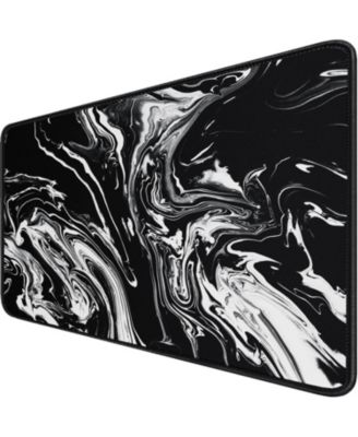 Large Extended Gaming Mouse Pad with Stitched Edges, (31.5X15.7In) Durable Non-Slip Natural Rubber Base, Waterproof Mat for Gamer/Desktop/Office