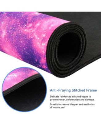 Large Extended Gaming Mouse Pad with Stitched Edges, (31.5X15.7In) Durable Non-Slip Natural Rubber Base, Waterproof Mat for Gamer/Desktop/Office