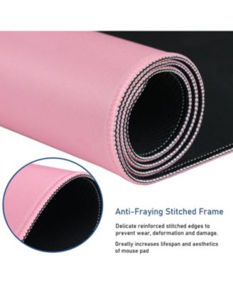 Large Extended Gaming Mouse Pad with Stitched Edges, (31.5X15.7In) Durable Non-Slip Natural Rubber Base, Waterproof Mat for Gamer/Desktop/Office