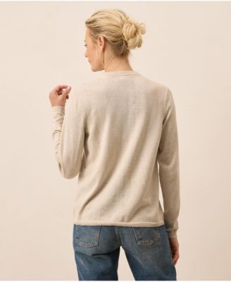 Organic Cotton Classic Fine Knit Crew Sweater