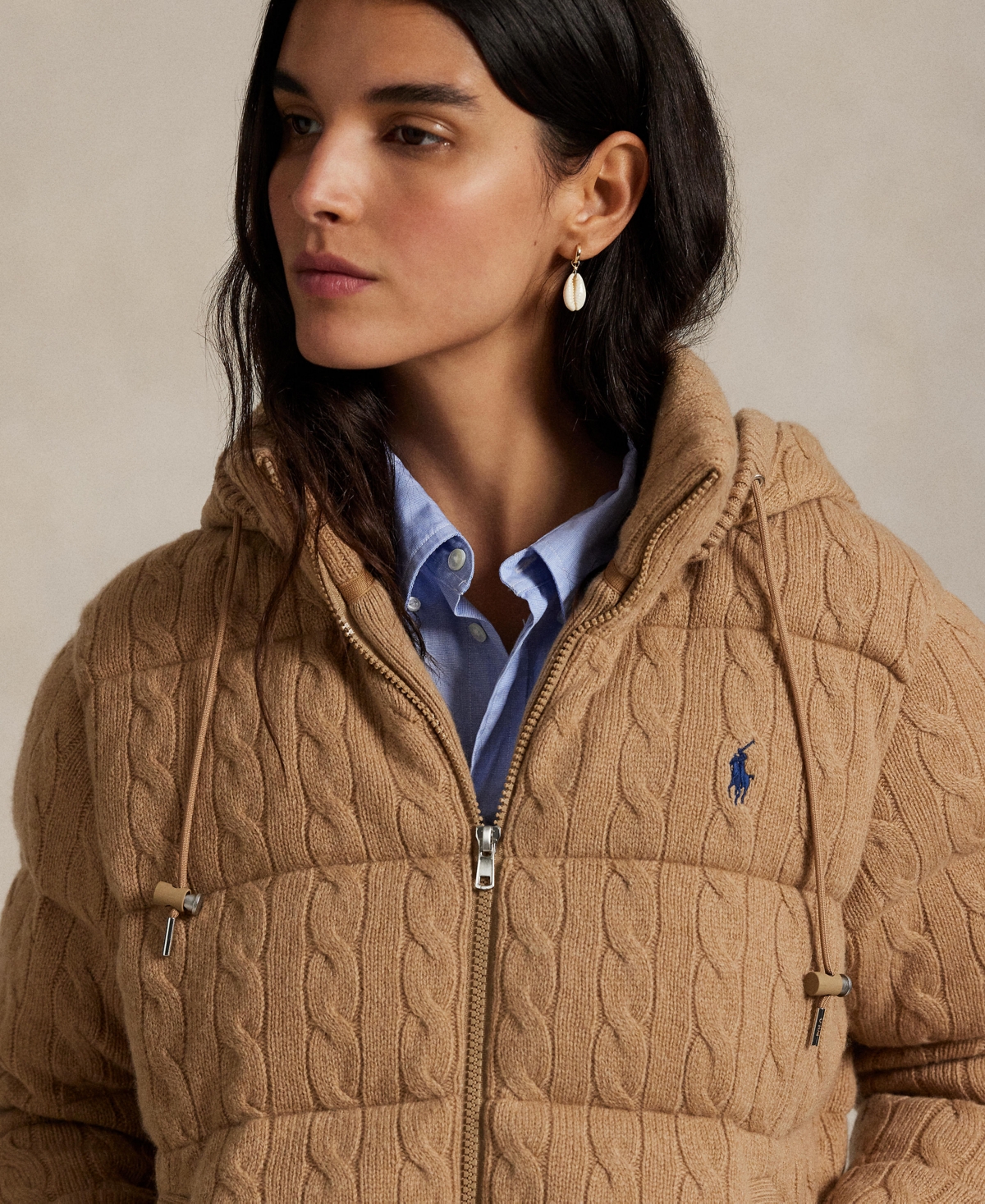 Polo Ralph Lauren Women's Hooded Quilt Jacket In Blue