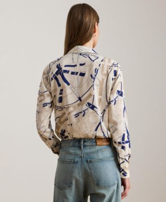 Women's Relaxed Fit Printed Shirt