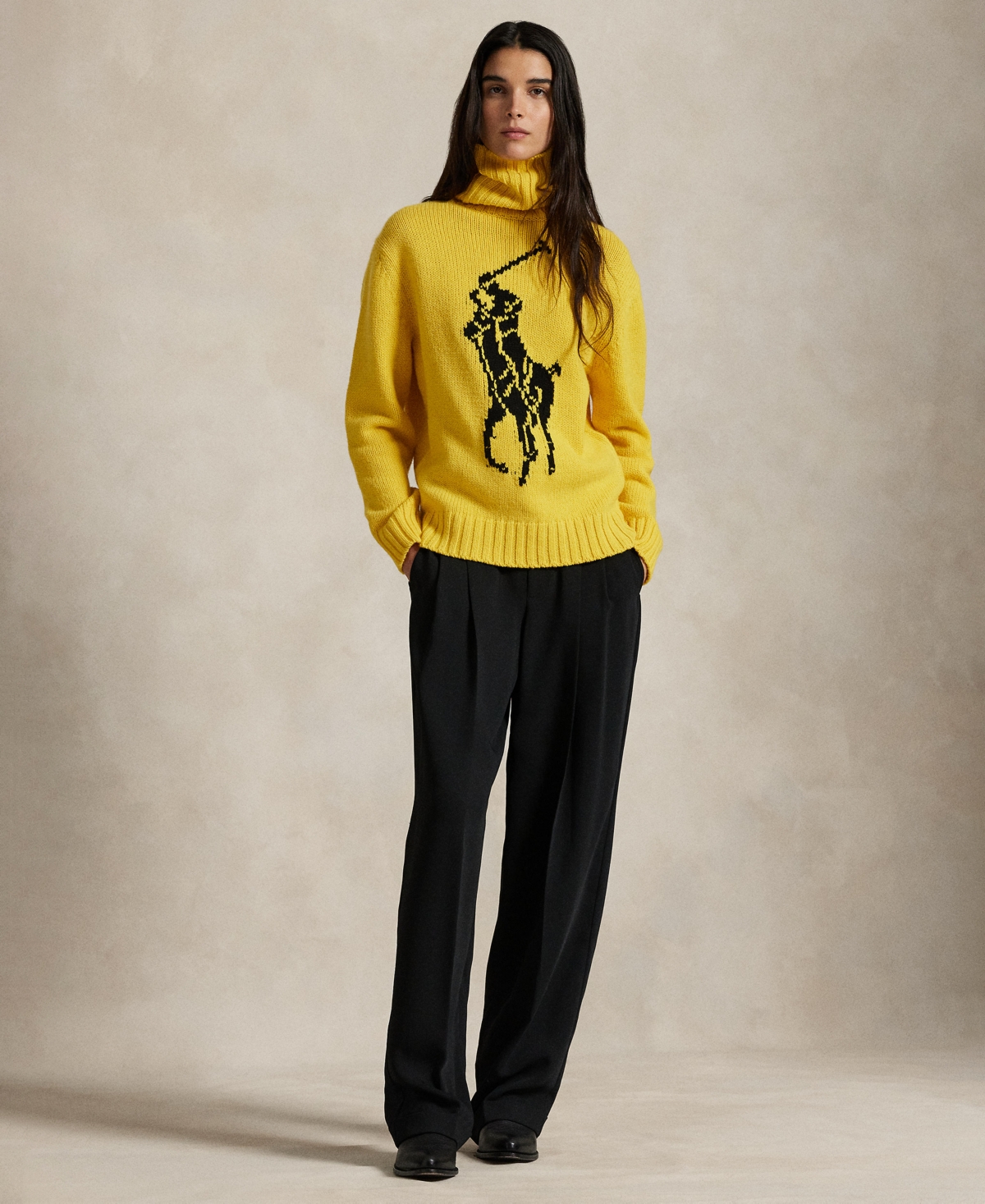 Polo Ralph Lauren インターシャ セーター In Yellow