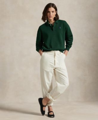 Women's Polo Long Sleeve Sweatshirt