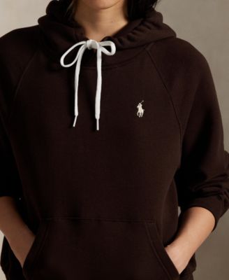 Women's Shrunken Fit Fleece Hoodie Sweatshirt