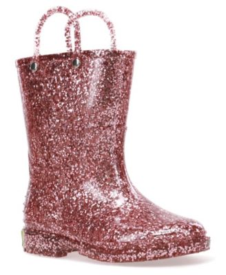 Girls Glitter Rain Boot
